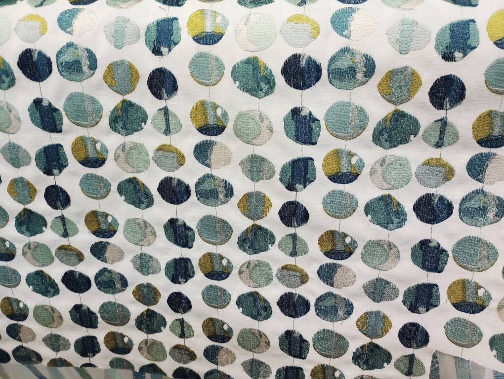 Contemporary pattern modern blue dot pillow cover