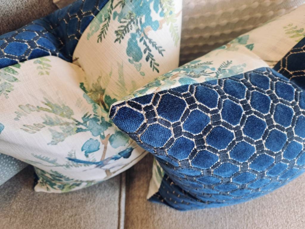 Blue Bird Pillow Covers