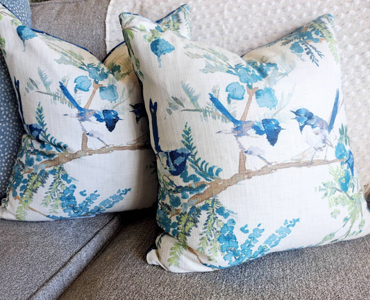 Blue Bird Pillow Covers