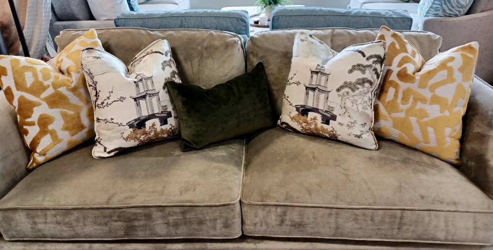 SEASALT Pagoda Chinoiserie Print Pillow Cover
