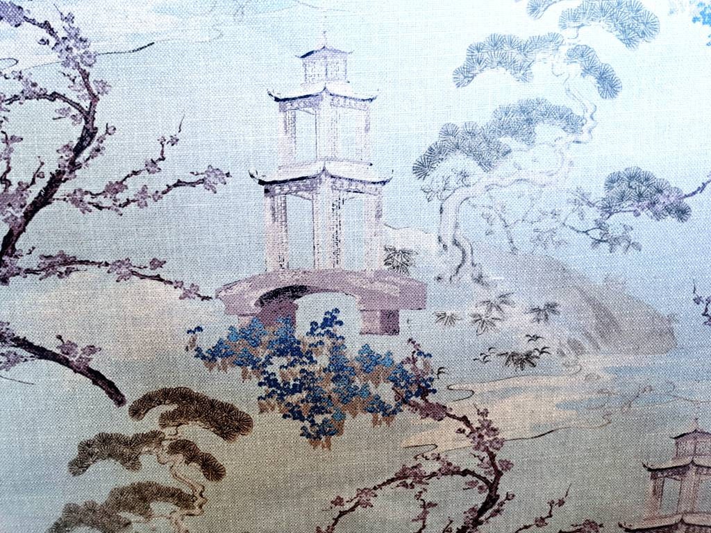 SEASALT Pagoda Chinoiserie Print Pillow Cover