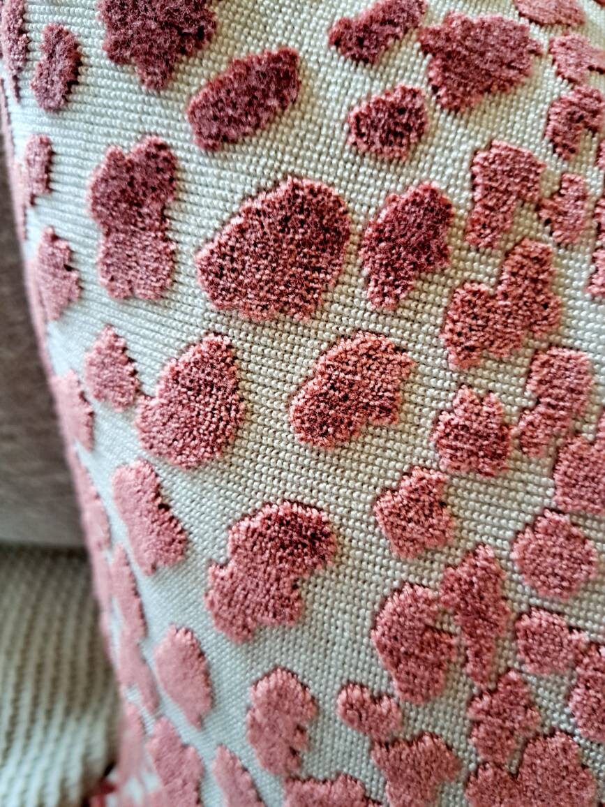 Coral Leapard Velvet Pillow Cover