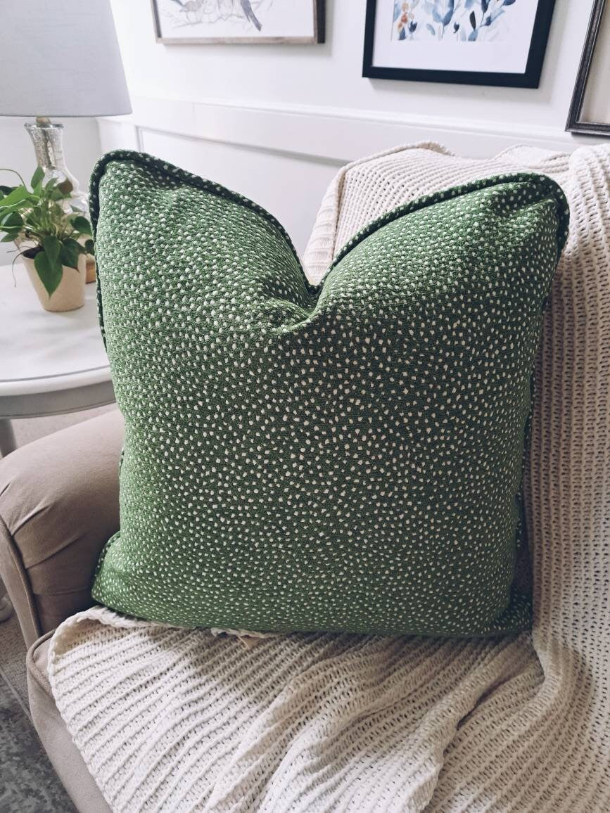 Spring Seasalt Green Blush Floral Pillow Cover
