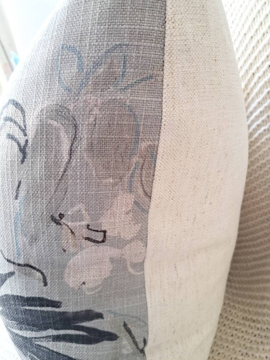 Tropical Floral Spa Green Pillow Cover