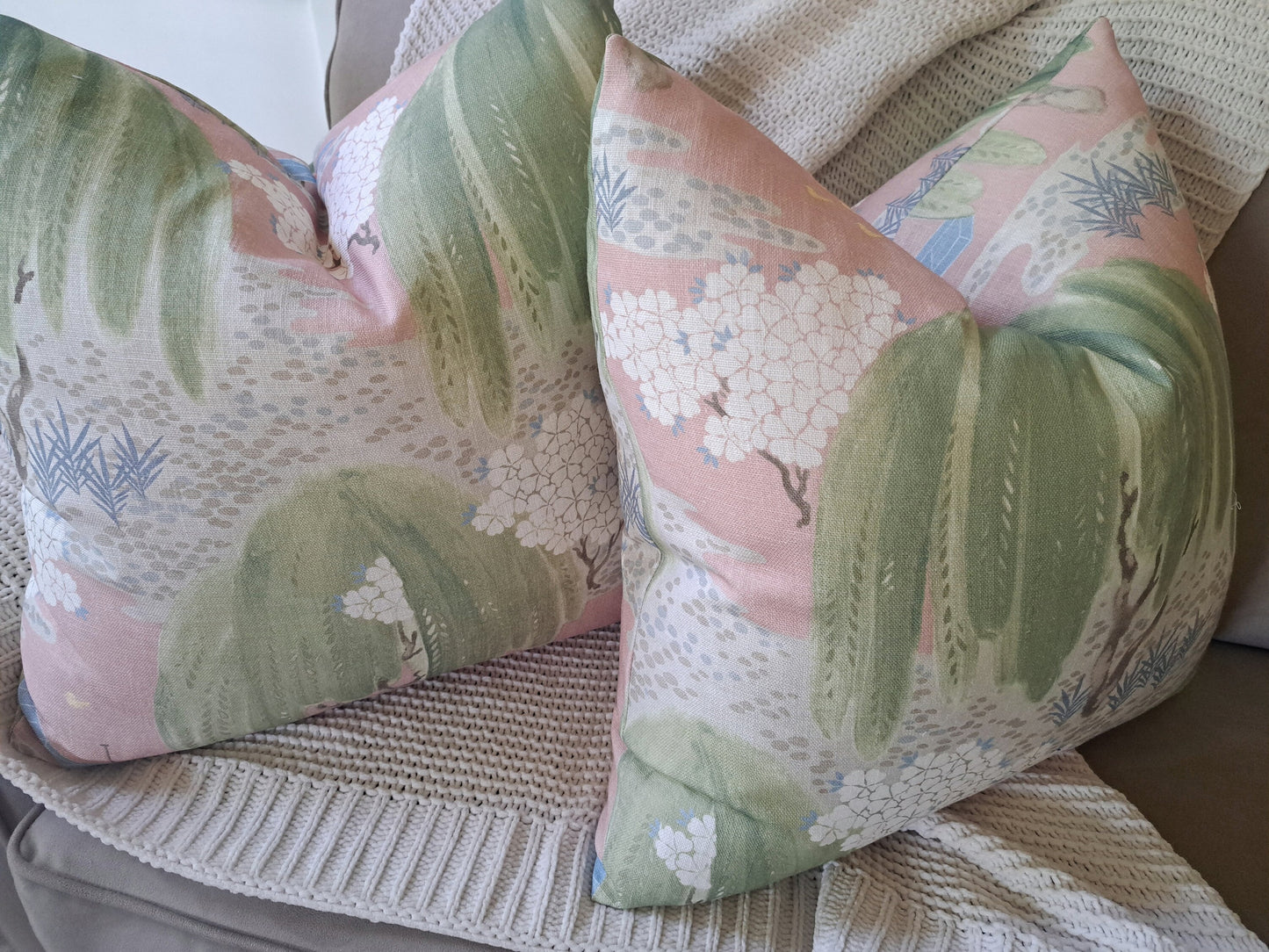 Blush Willow Tree Pillow Cover Thibout