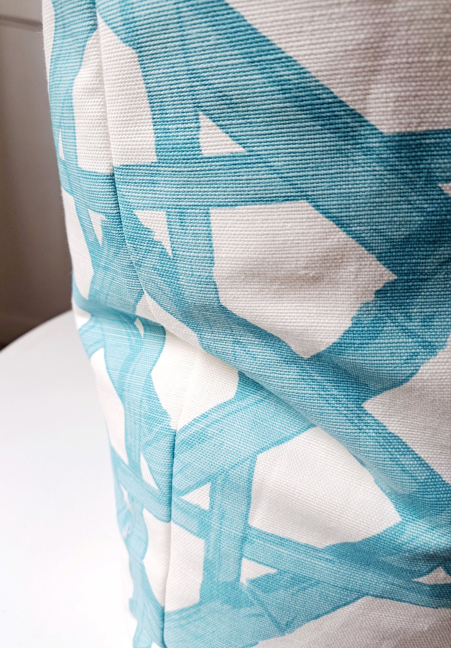 THIBOUT Cyrus Cane Turquoise pillow cover