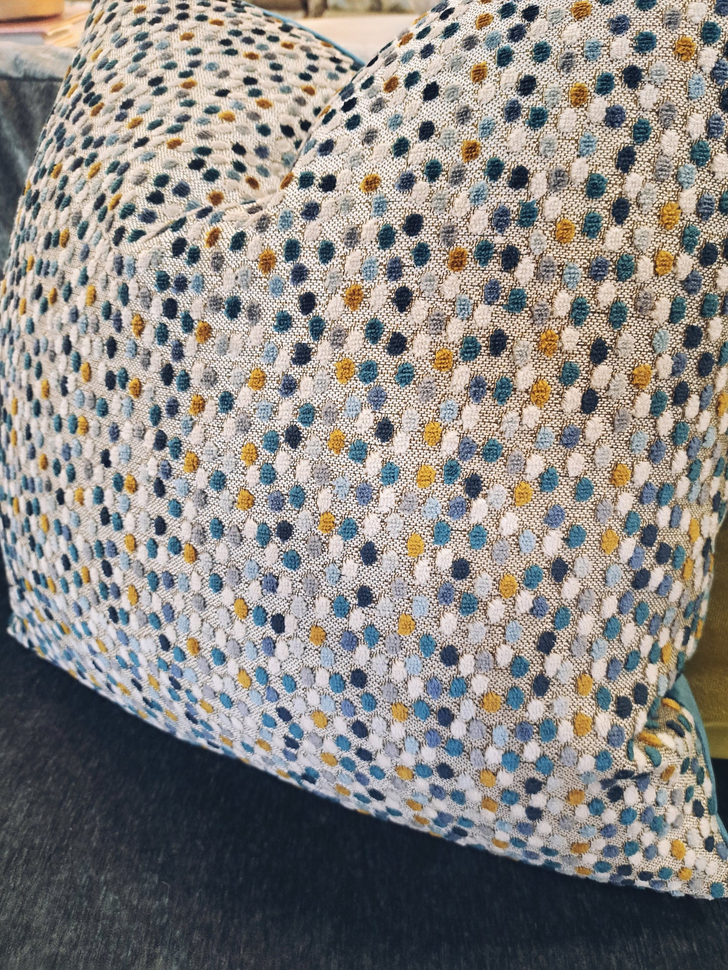 Colorful velvet dot Pillow Cover