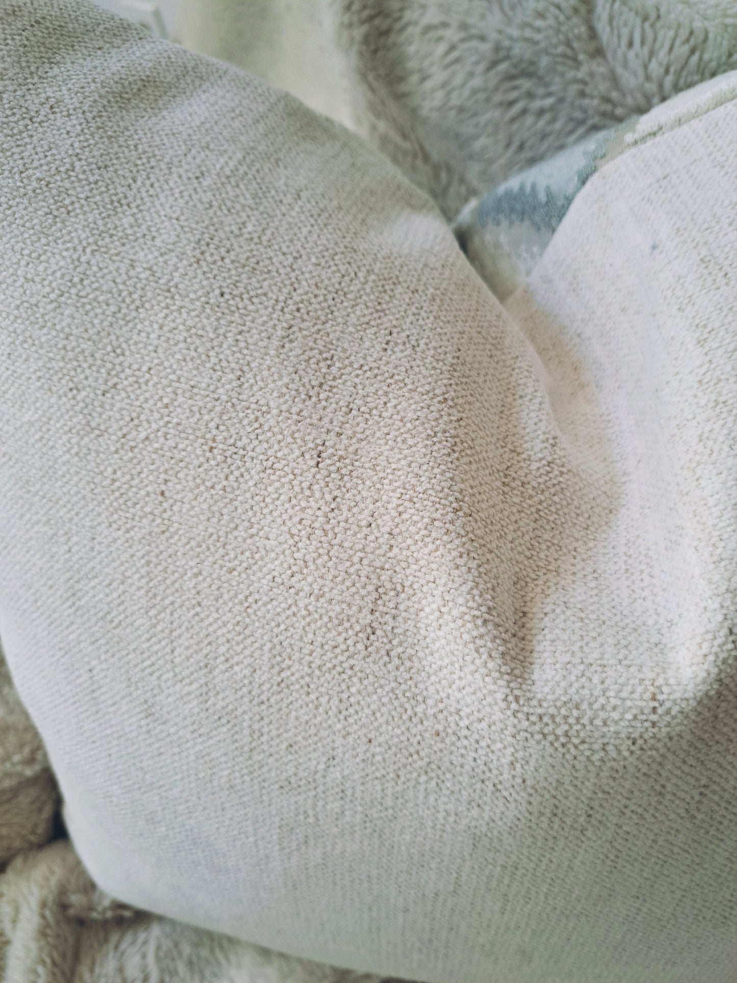 Spa and Cream Diamond Velvet Pillow Cover