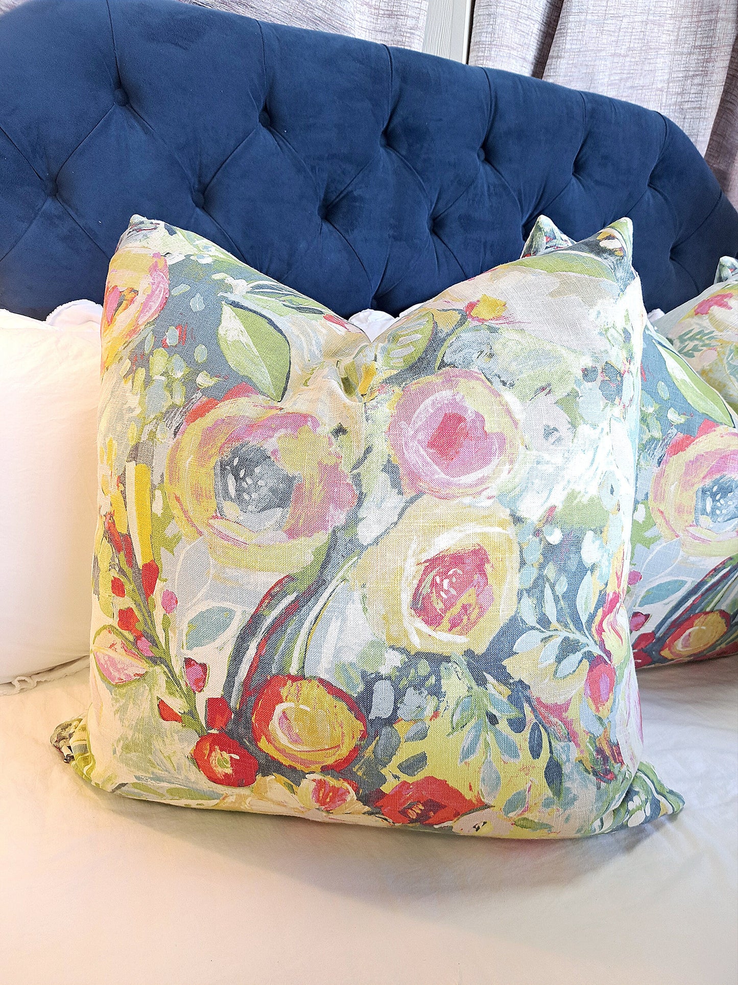 Covent Garden Floral Pillow Cover