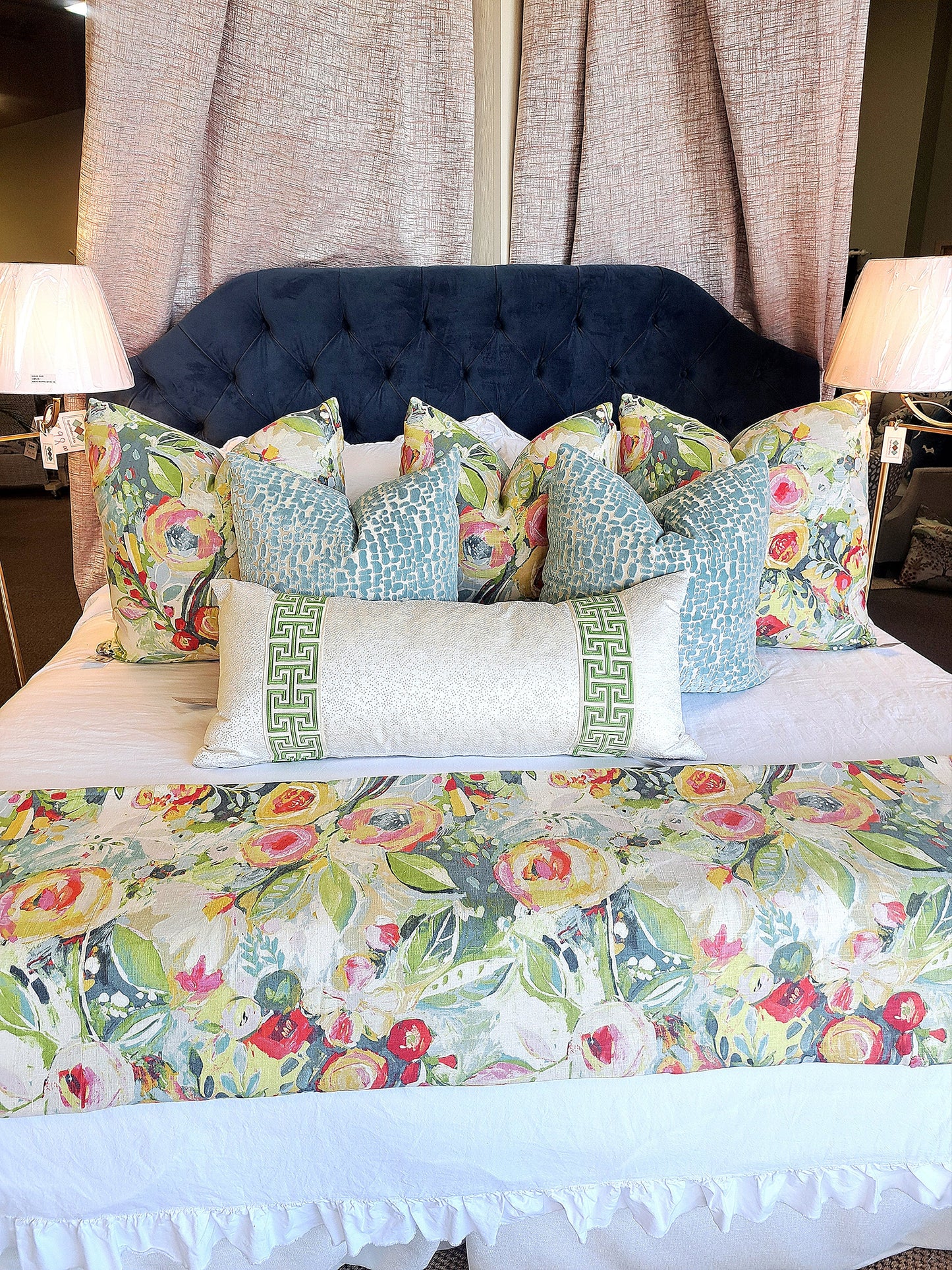Covent Garden Floral Pillow Cover