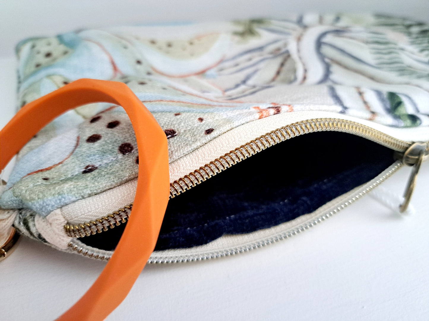 Succulent Floral Clutch Bag