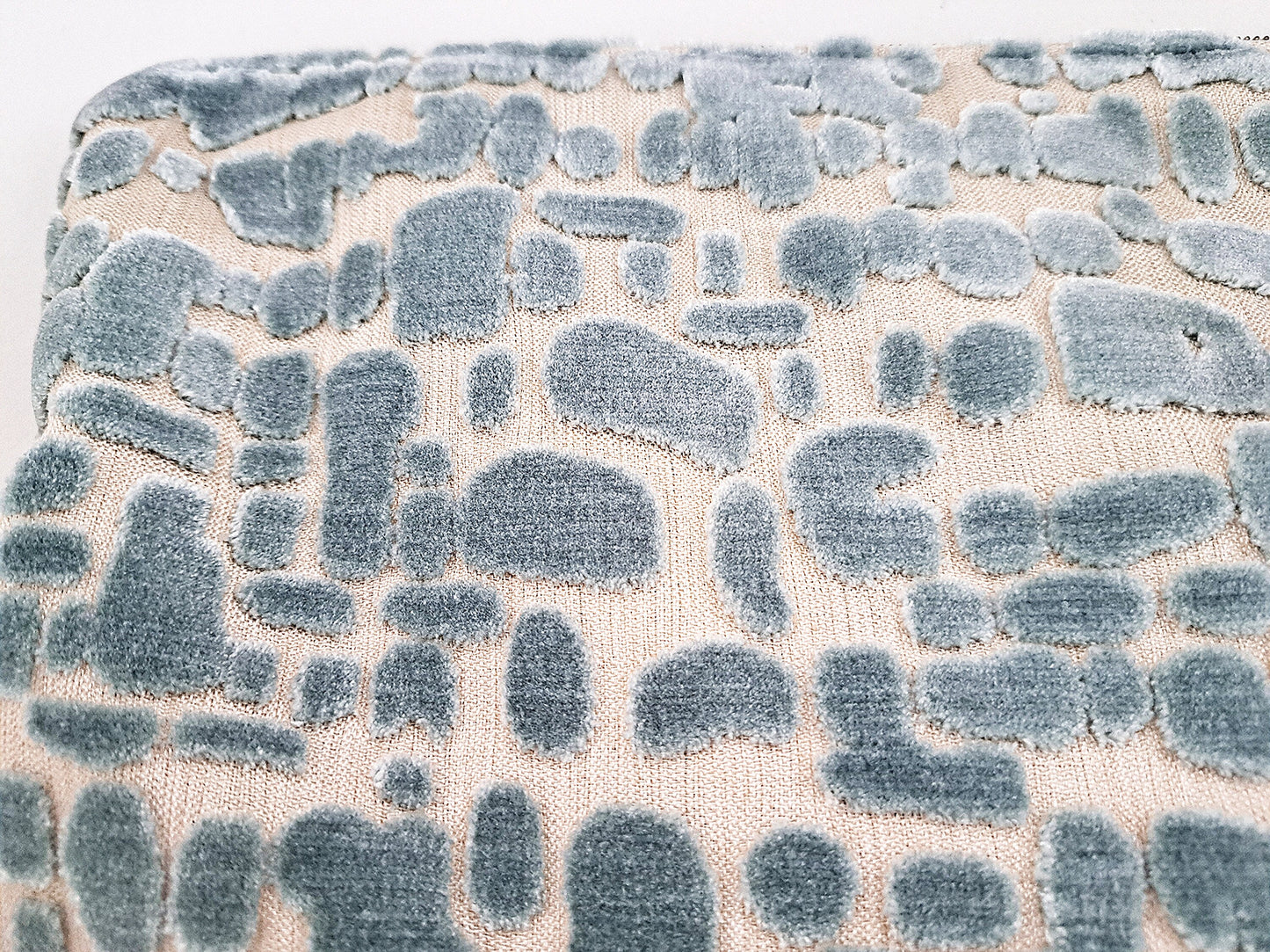 Blue Velvet Shapes Clutch Bag