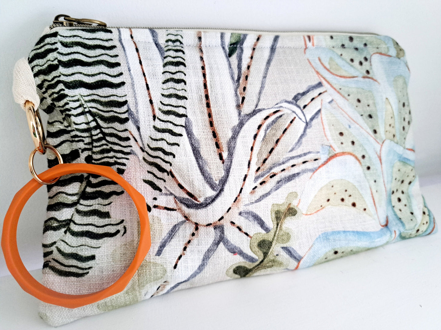 Succulent Floral Clutch Bag
