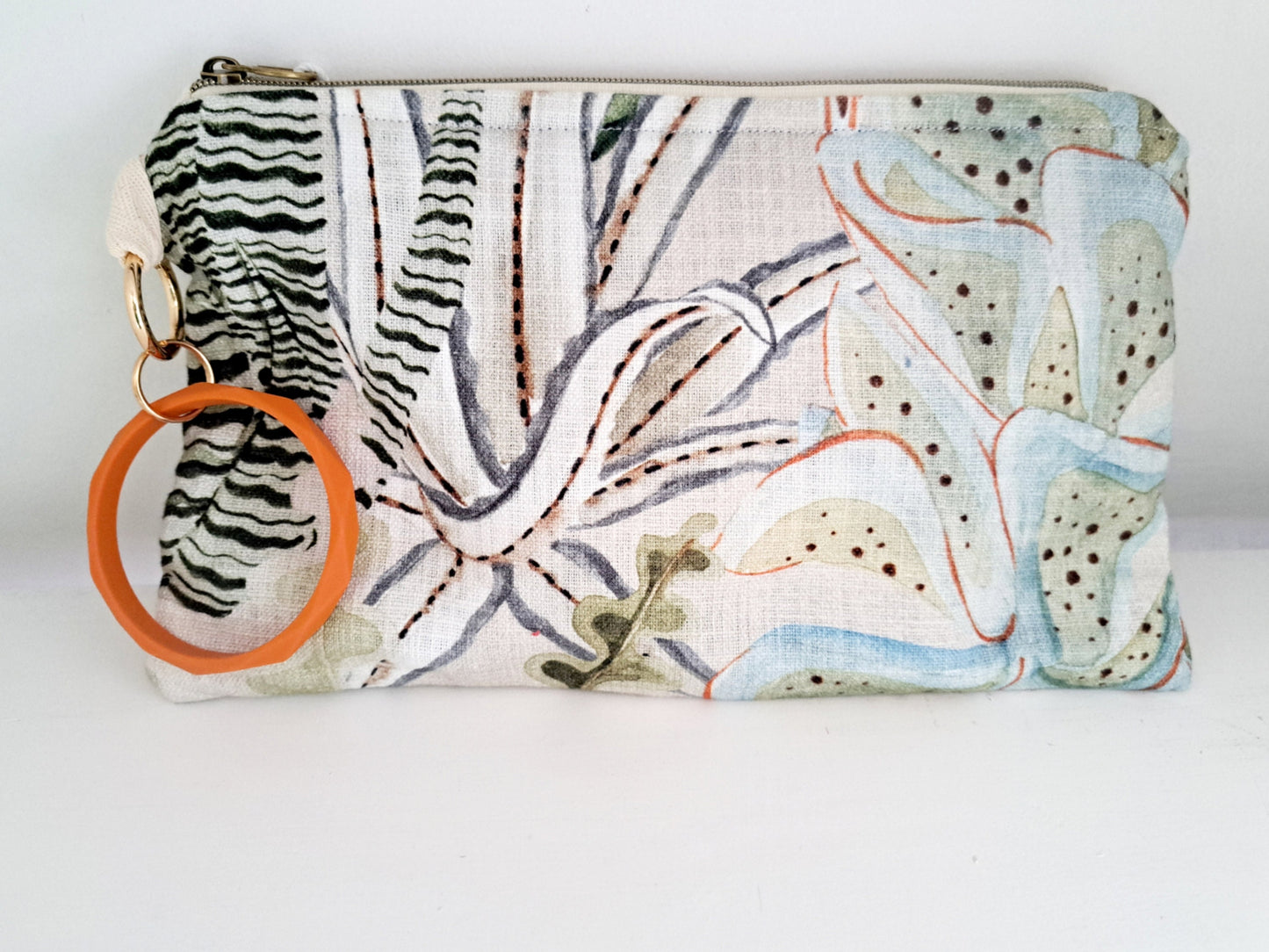 Succulent Floral Clutch Bag
