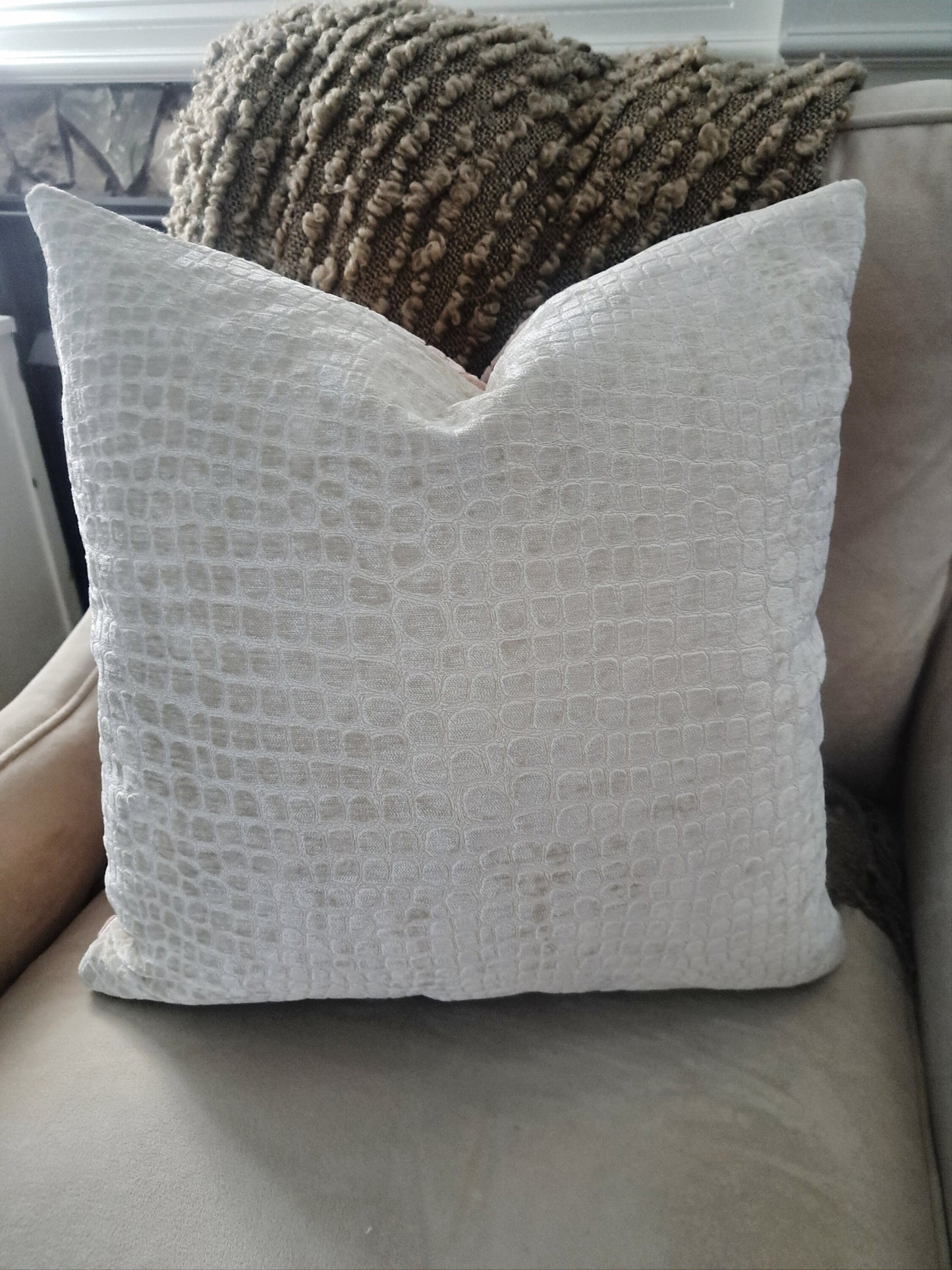 Dusty Rose Velvet Animal Print Pillow Cover