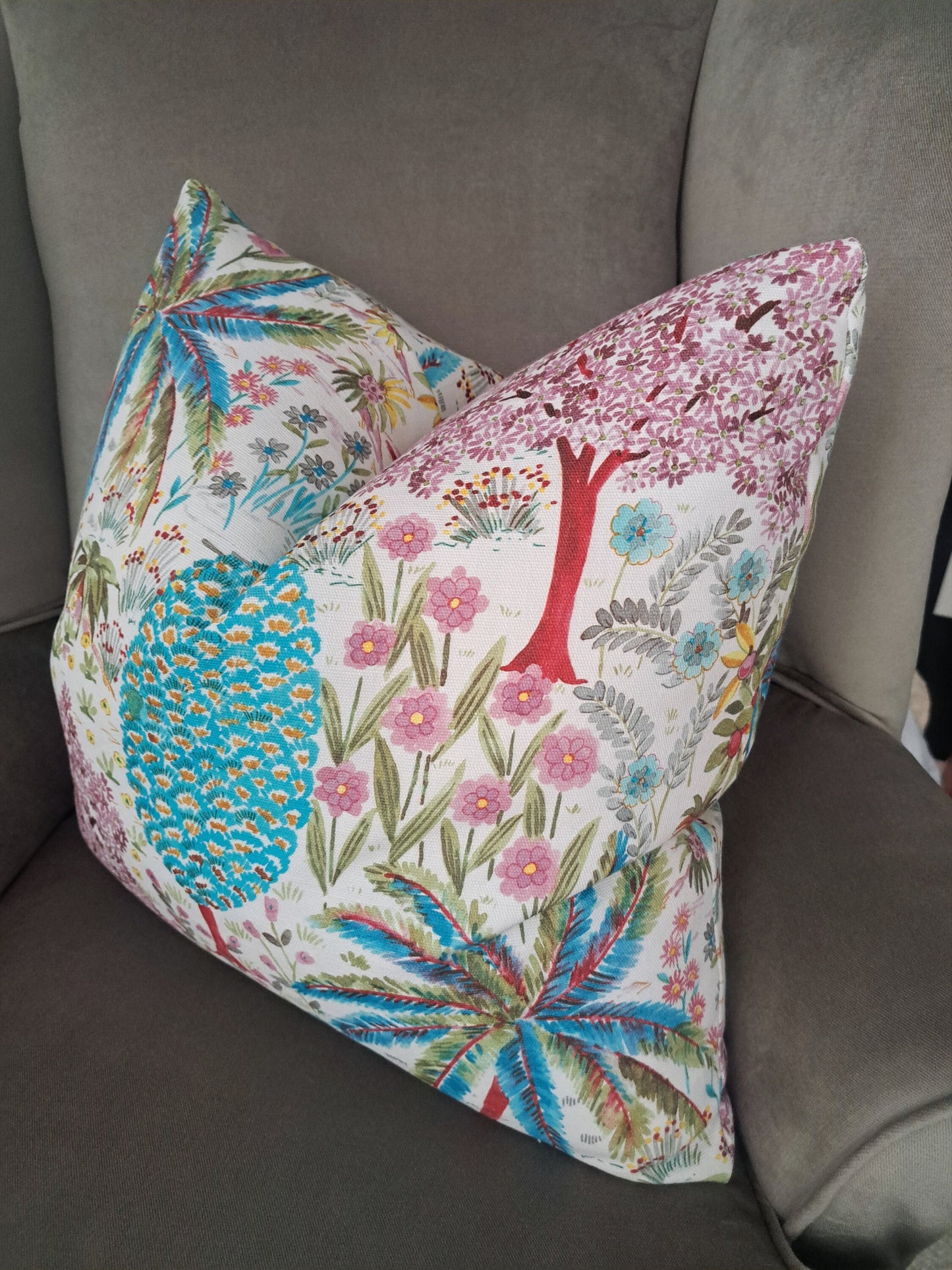 Tropical Trees Pillow Cover