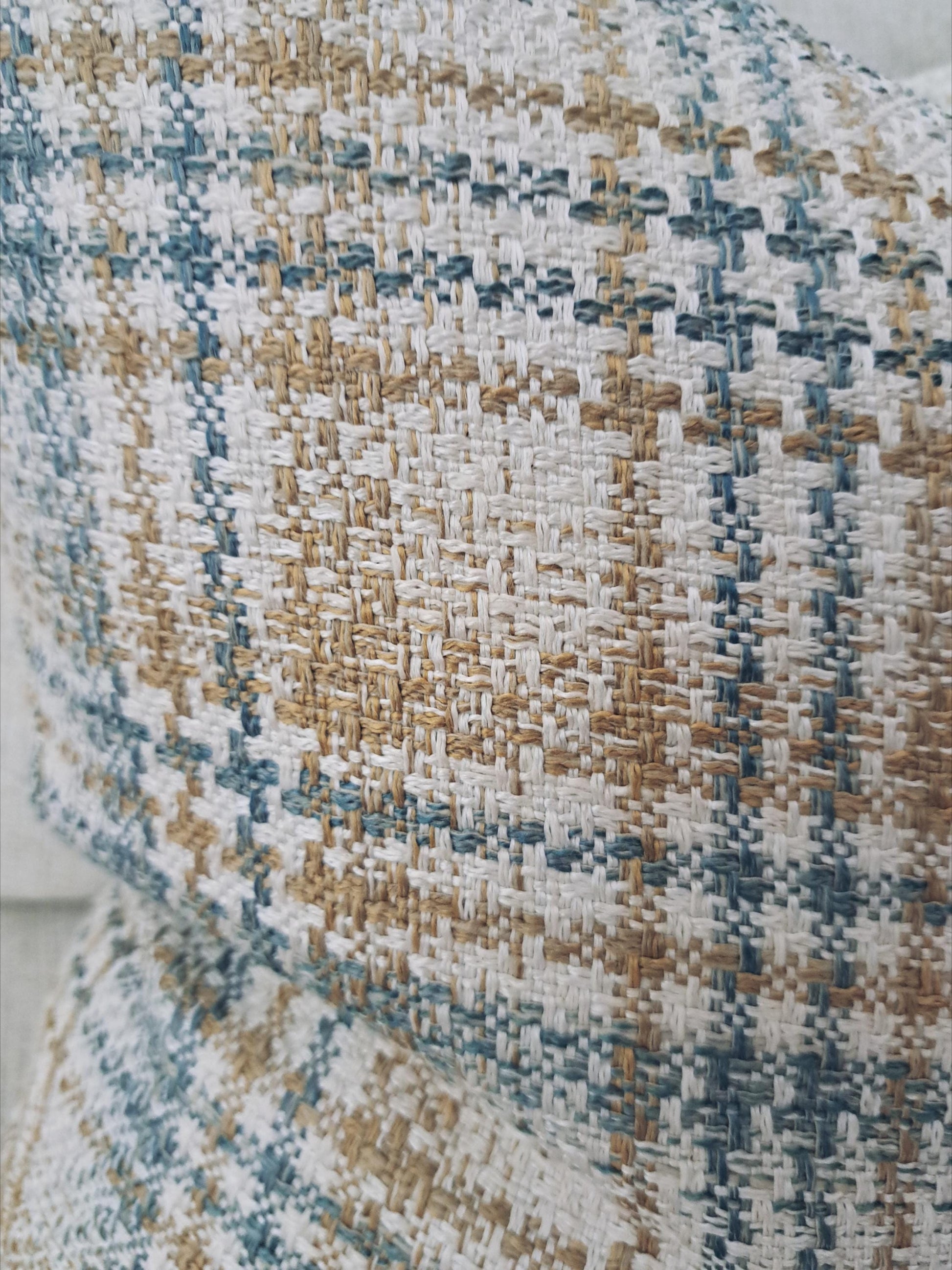 Hamilton Mattson Woven Plaid Mineral Pillow Cover