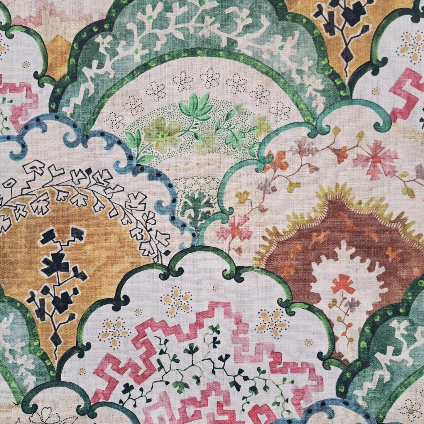 Harper Spring Pink and Green Pillow Cover