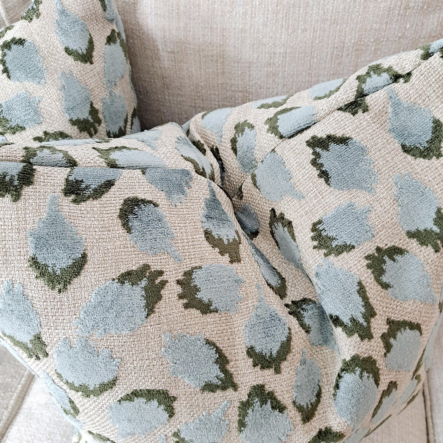 Lottie Mineral Animal Print Velvet Pillow Cover