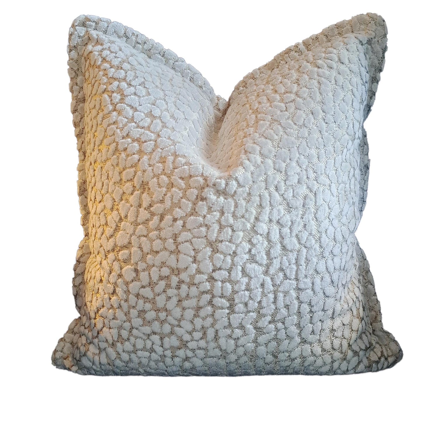 White Velvet Dot Jelly Beanz Pillow Cover