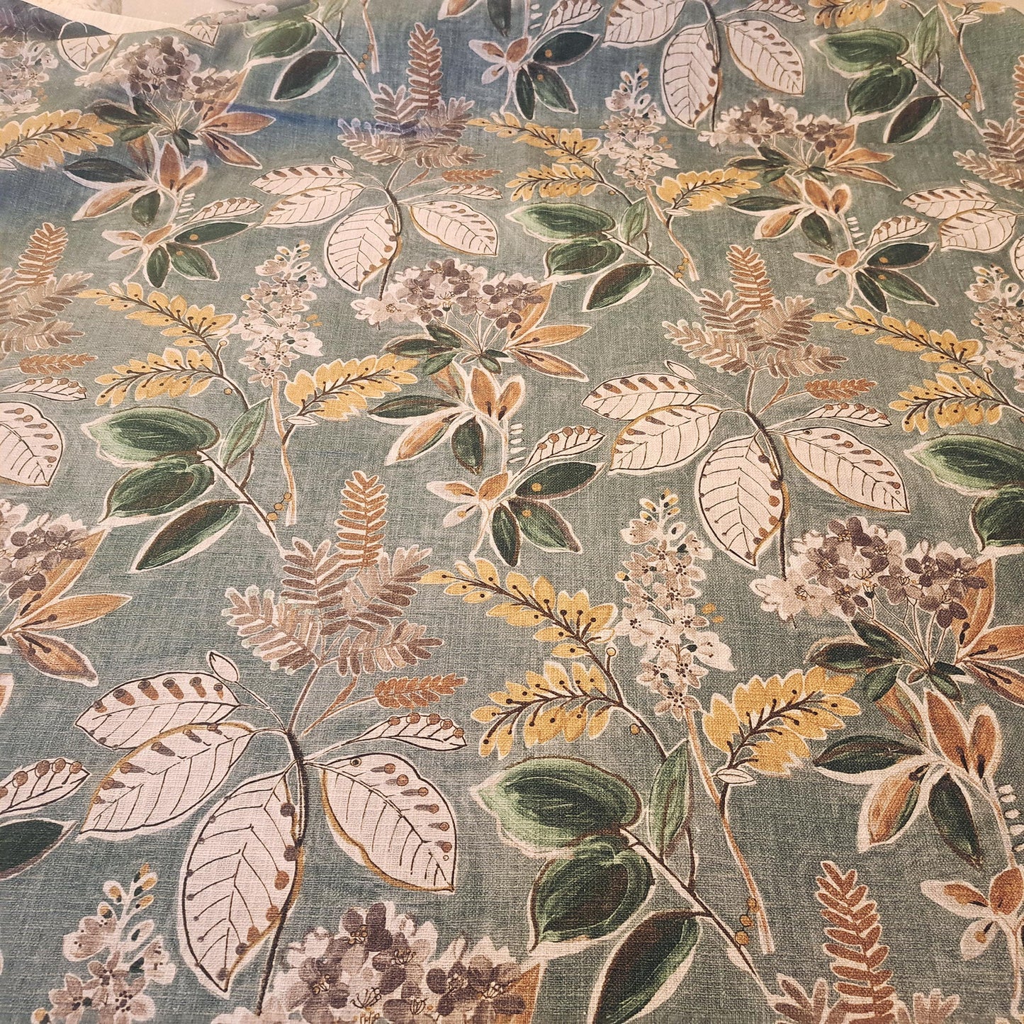 Summer Breeze Teal Green Floral Pillow Cover