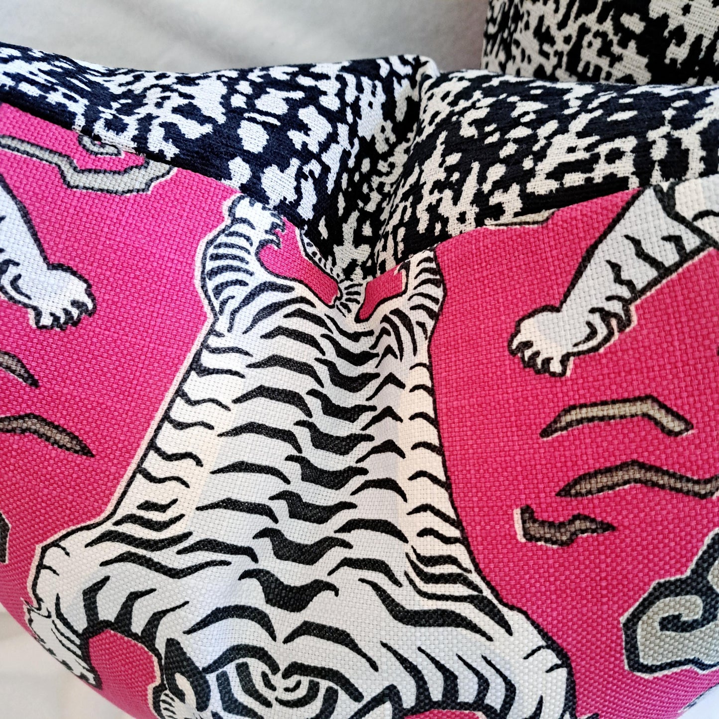 Tiger Republic Fuchsia Pink Pillow Cover