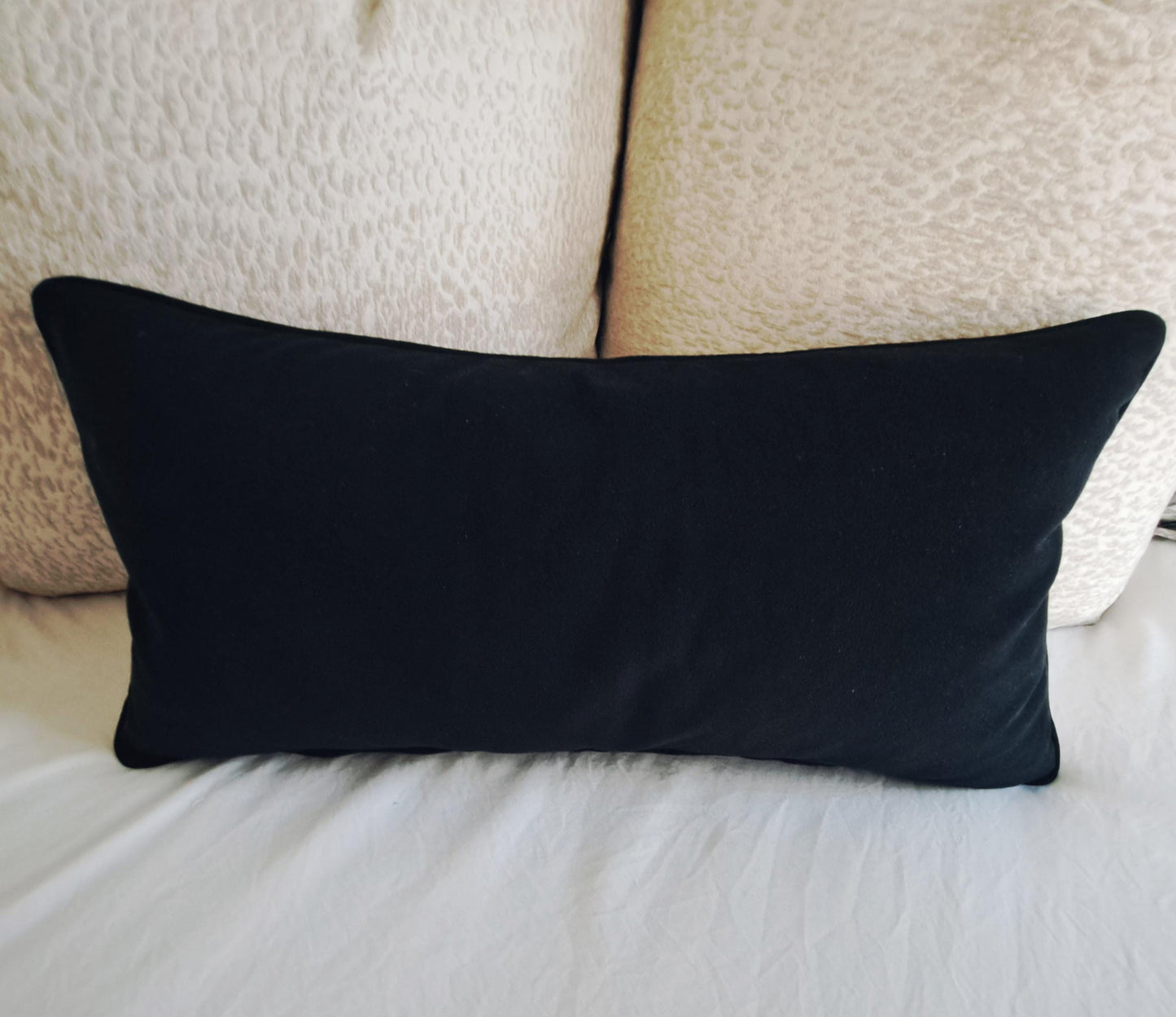 Antelope Stripe Classic Black Pillow Cover