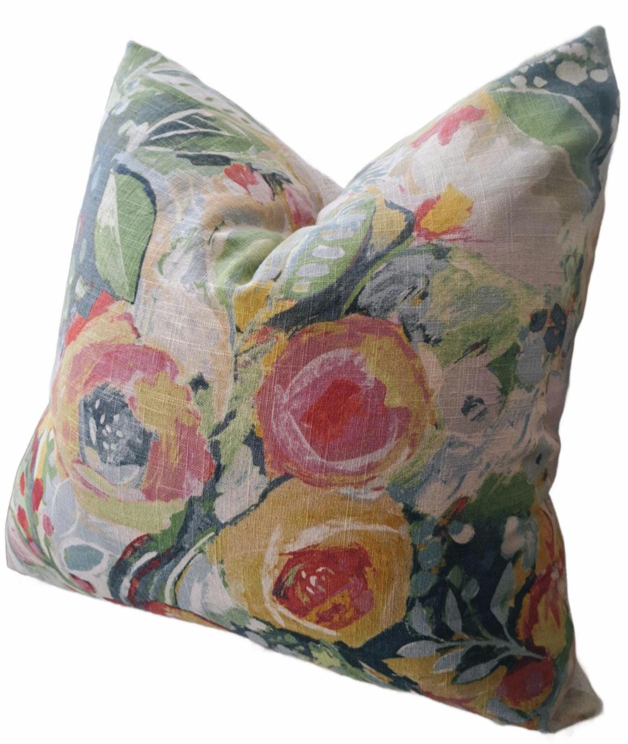 Covent Garden Floral Pillow Cover