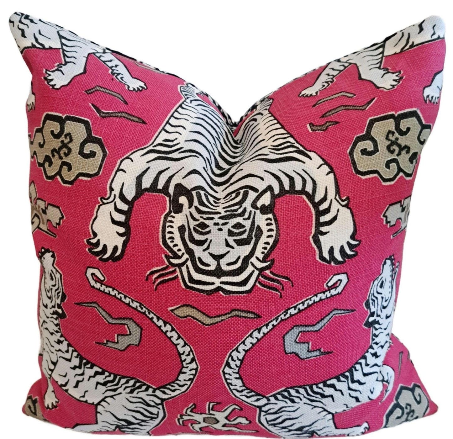 Tiger Republic Fuchsia Pink Pillow Cover