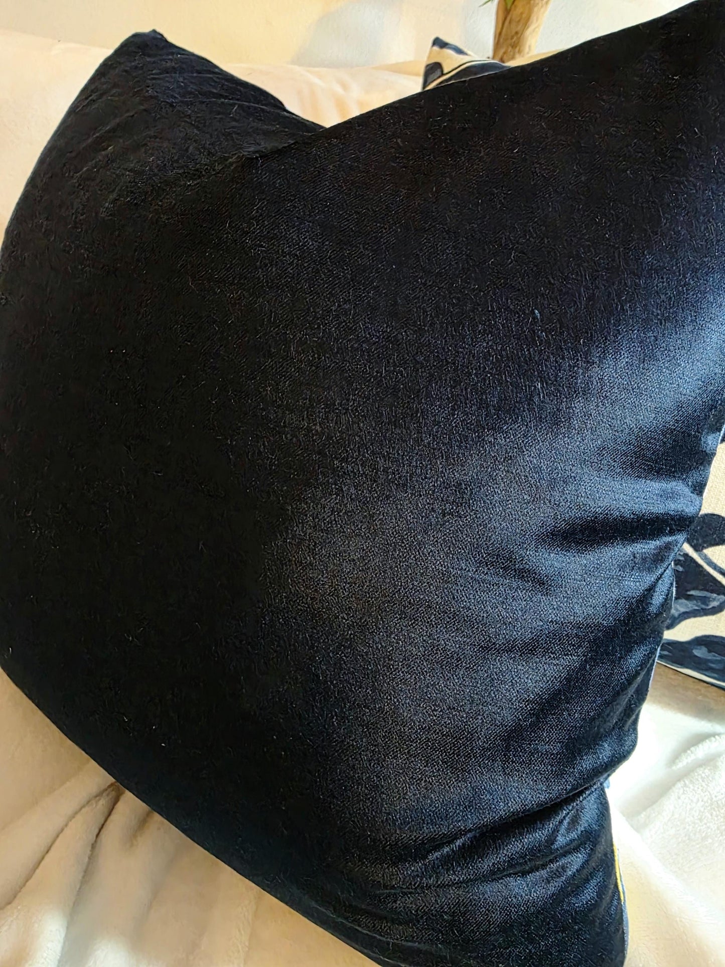 Midnight Navy Velvet Pillow Cover