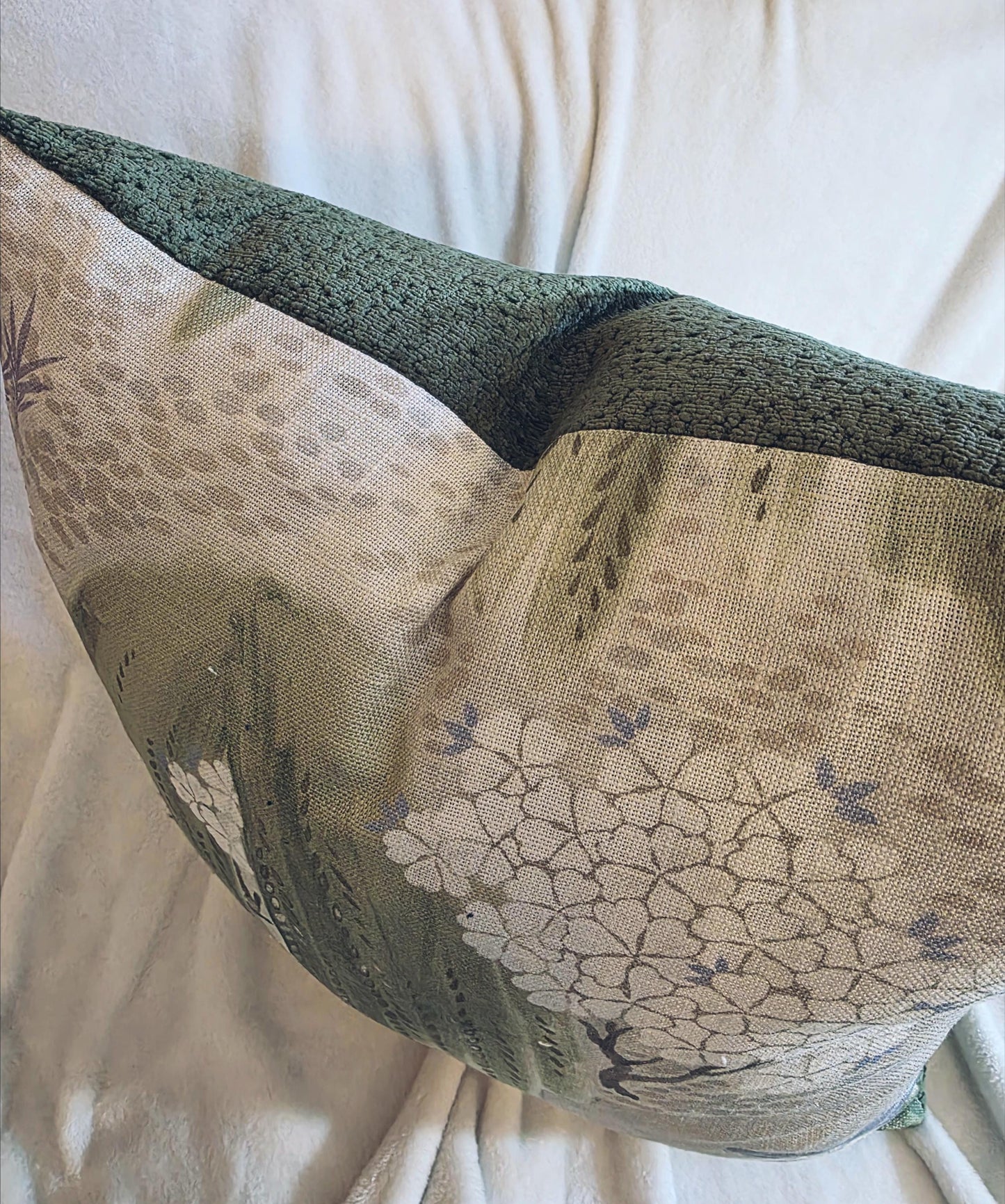 Beige Willow Tree Pillow Cover Thibout