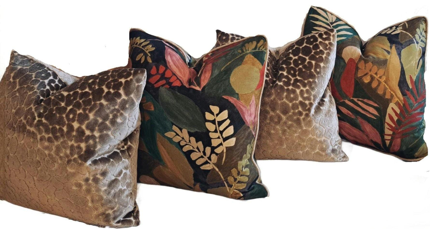 Boxwood Boho Floral Pillow Cover