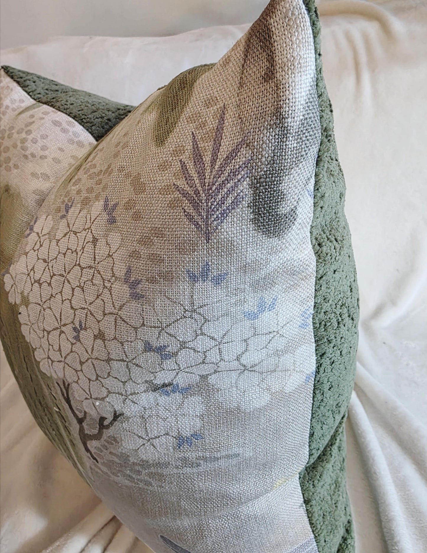 Beige Willow Tree Pillow Cover Thibout