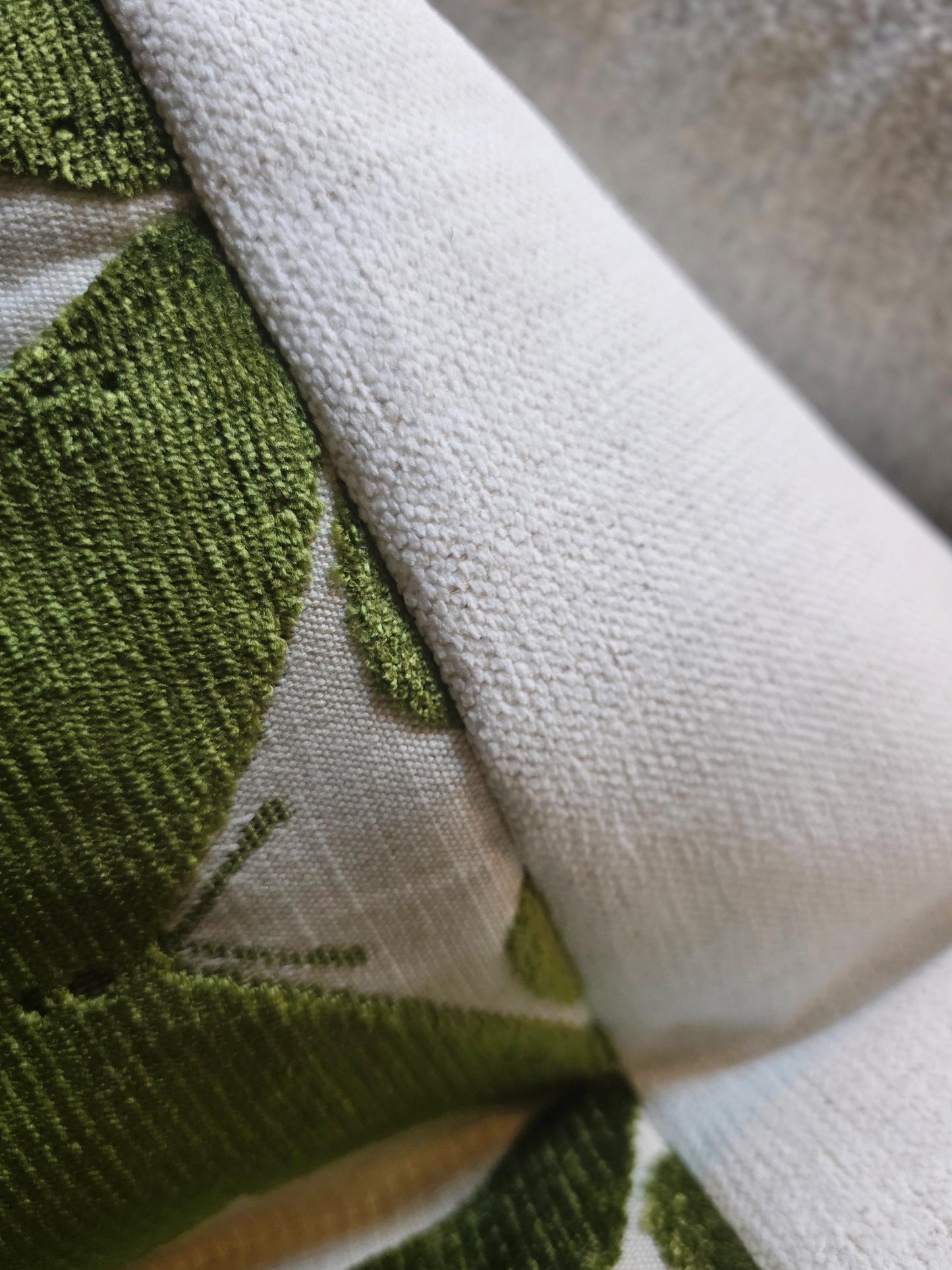Green Velvet Butterfly Pillow Cover