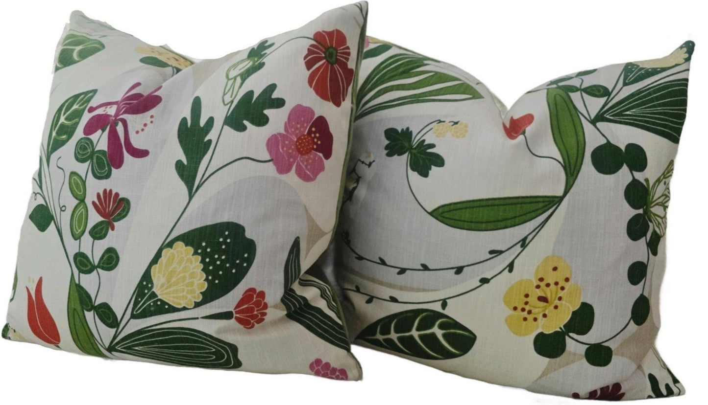 Swiss Multi Floral Pillow Cover