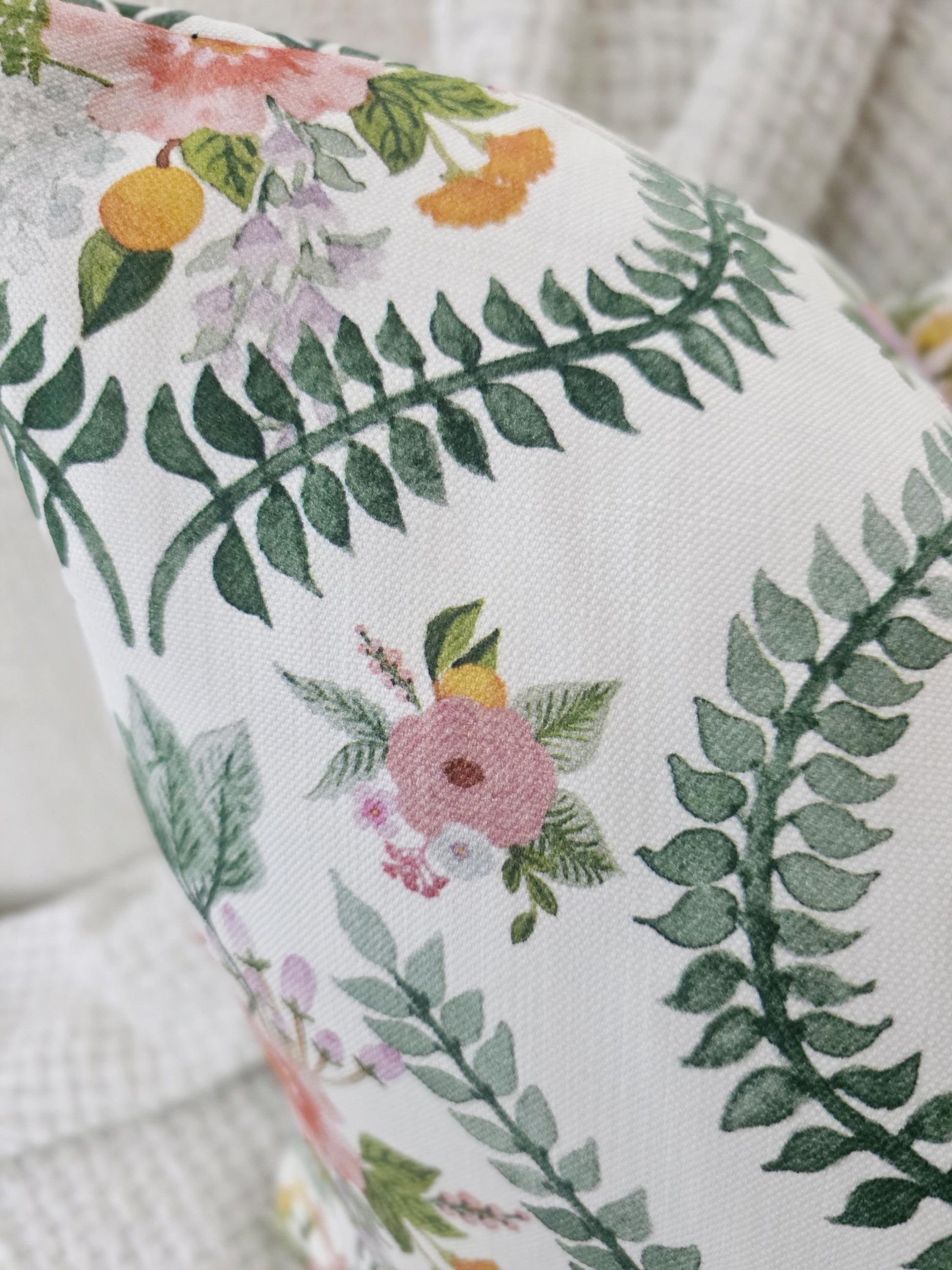Garden Party Floral Print Pillow Cover