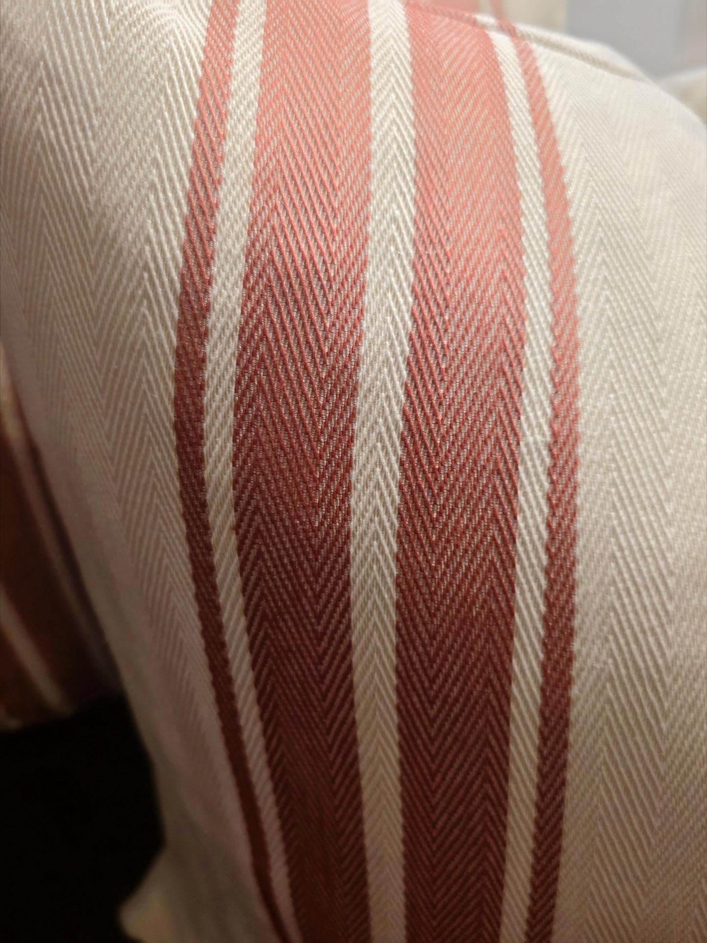 Red Stripe Pillow Cover
