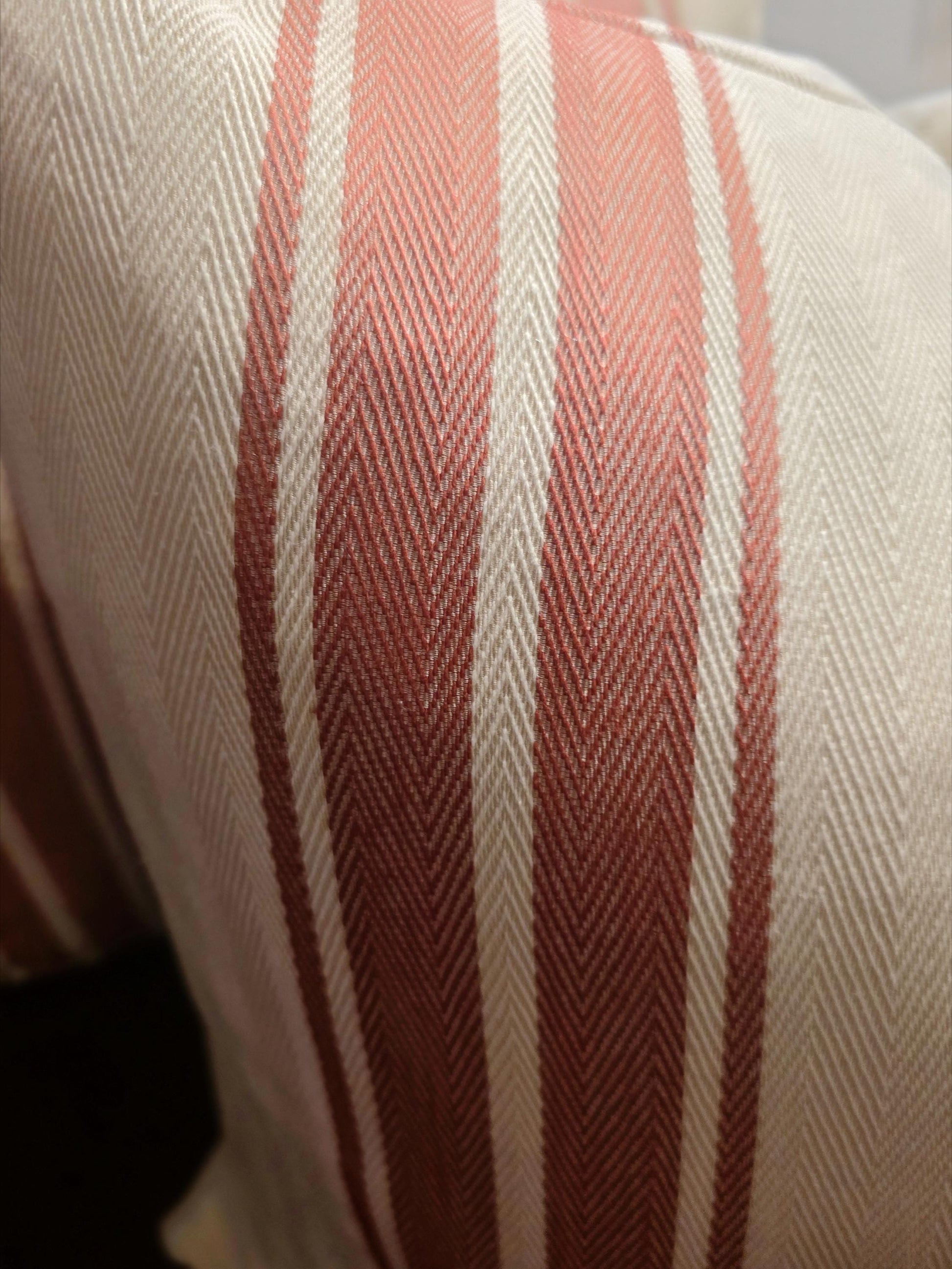 Red Stripe Pillow Cover