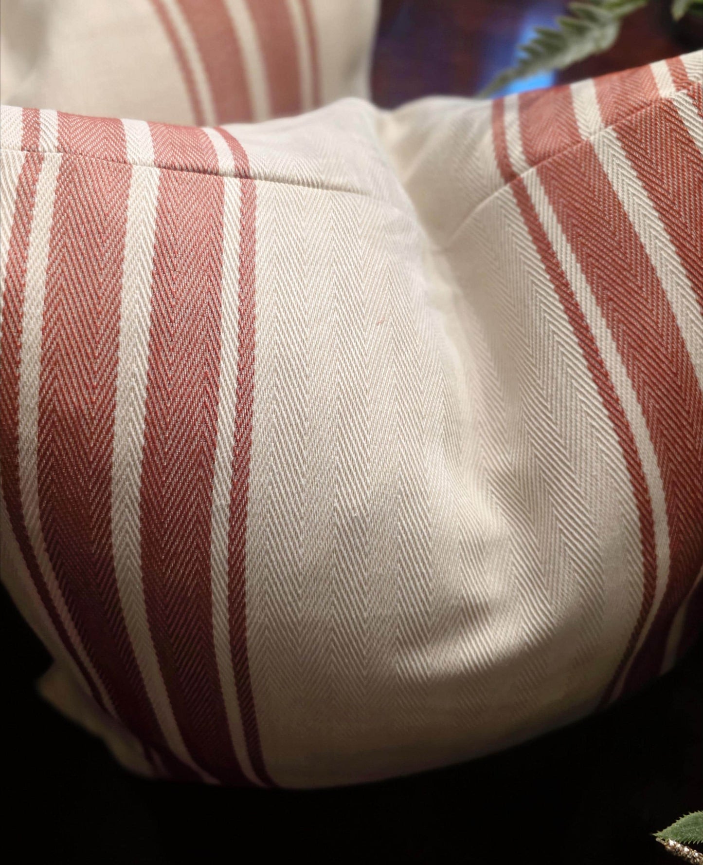Red Stripe Pillow Cover