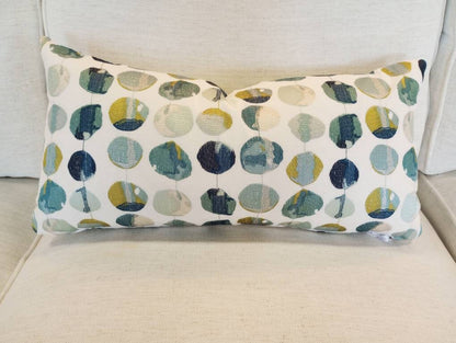 Contemporary Pattern Modern Blue Dot Pillow Cover