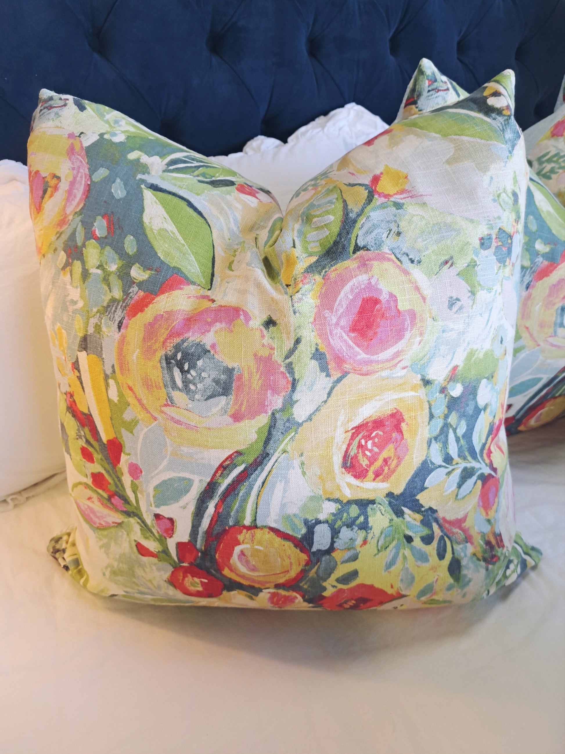 Covent Garden Floral Pillow Cover