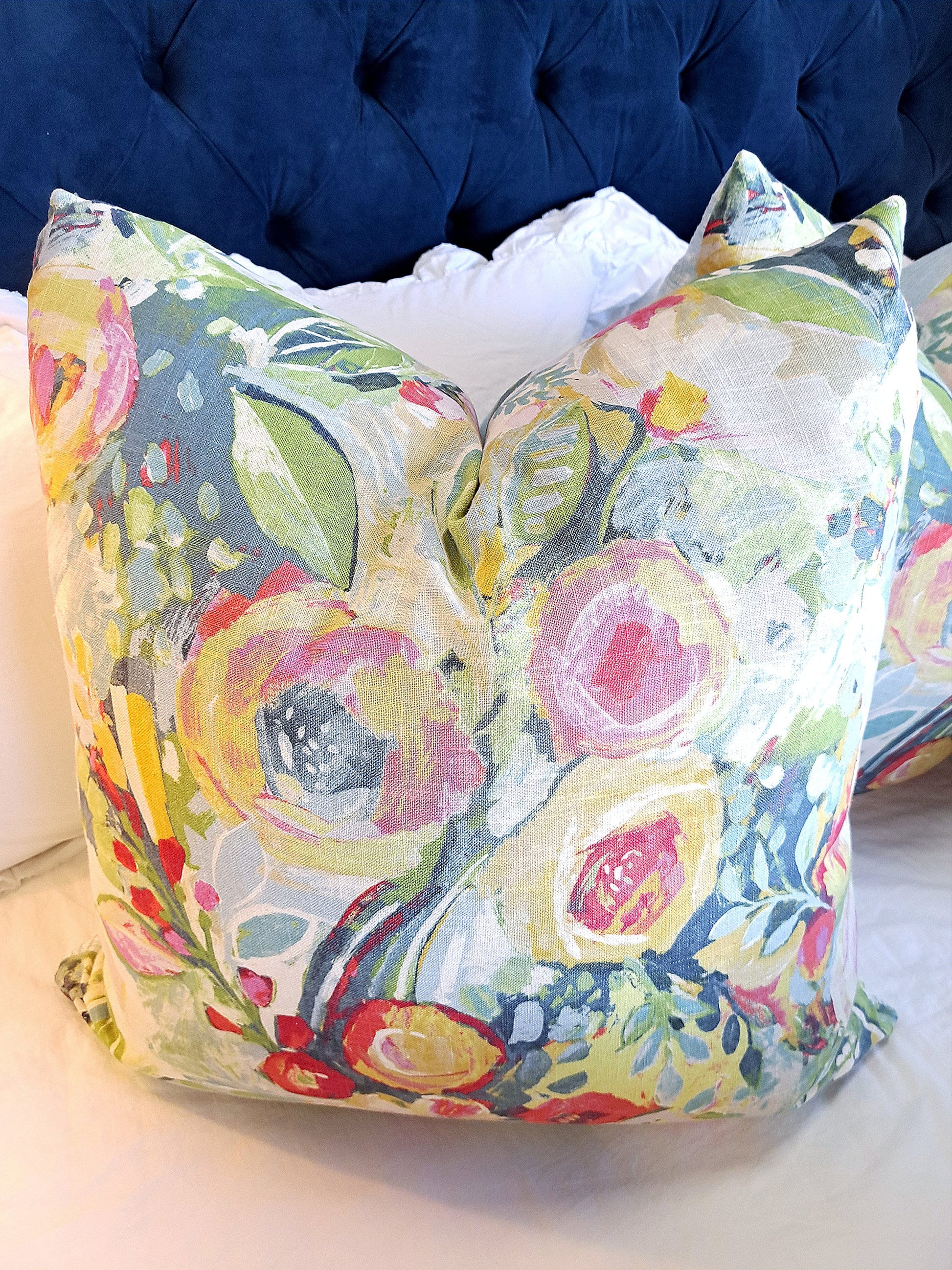 Covent Garden Floral Pillow Cover