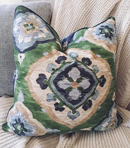 Dorian Grass Medallion Pillow Cover