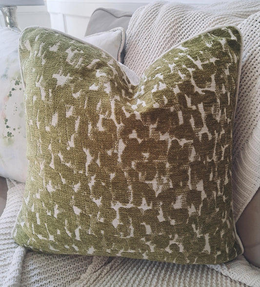 Levity Avocado Abstract Animal Print Pillow Cover