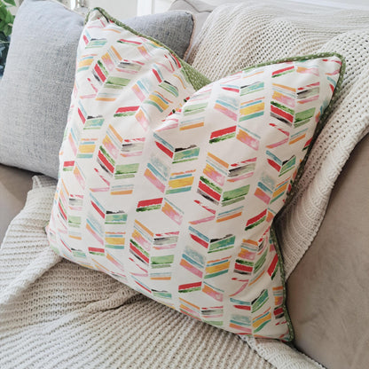 Spring Prism Lines Pillow Fabric