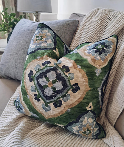 Dorian Grass Medallion Pillow Cover