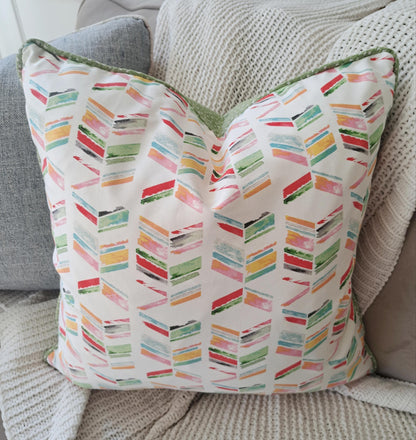 Spring Prism Lines Pillow Fabric