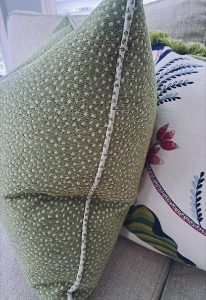 Galaxy Spring Green Dot Pillow Cover