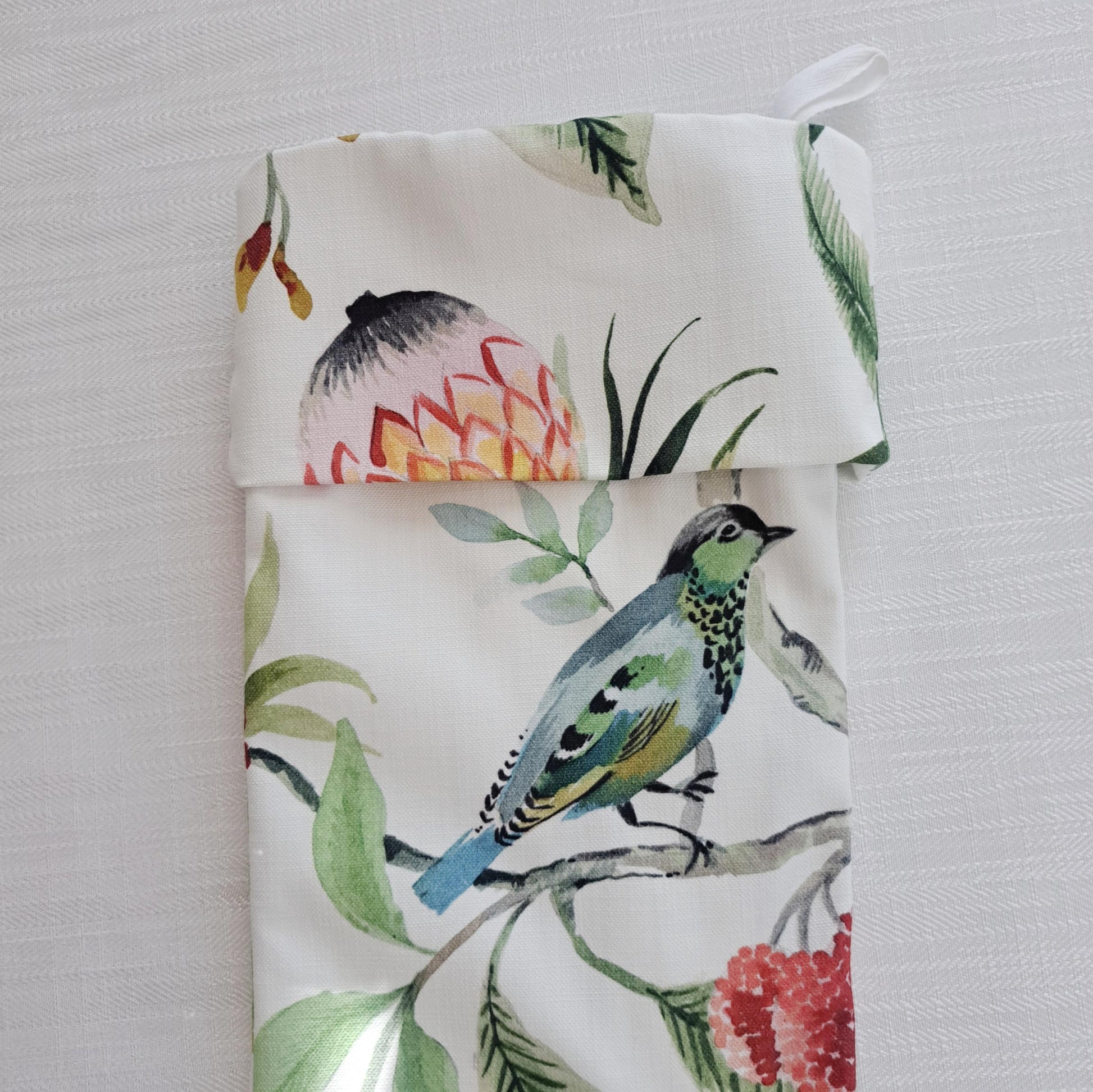 Bird Print Colorful Christmas Stocking