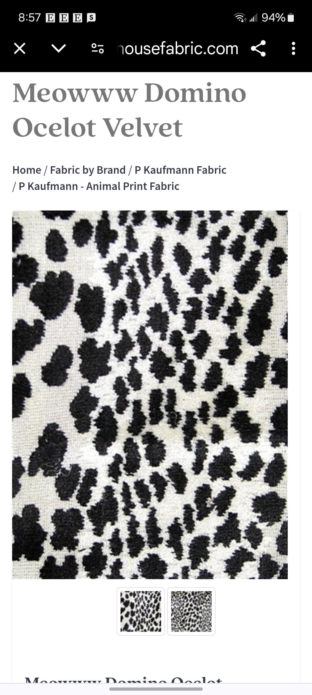 Black Leopard Print Velvet Pillow Cover